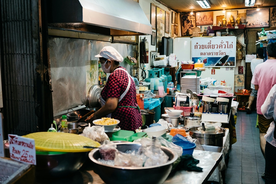 Lokale eetgelegenheid in Bangkok